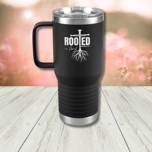 Rooted in Christ 20oz. Tumbler with Handle