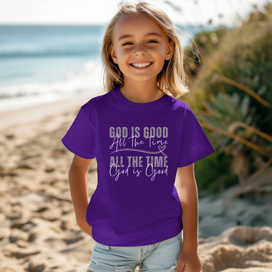 God is Good Heart Youth T-Shirt